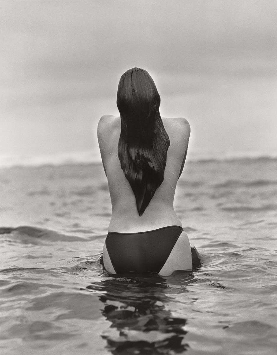 herb ritts woman in sea hawaii 1988